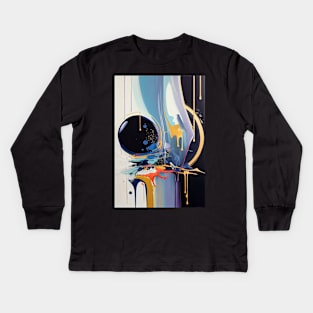 Artistic Thoughts in Acrylic Kids Long Sleeve T-Shirt